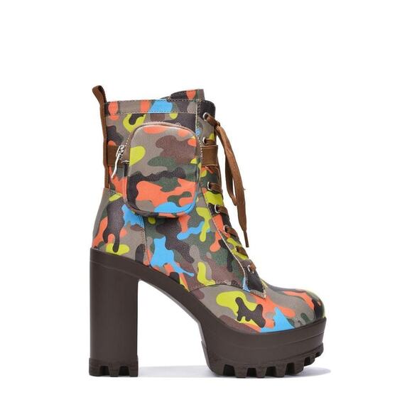 MONIK - PRINT - BOOTIES by CAPE ROBBIN NEW Size 9 - Picture 2 of 3